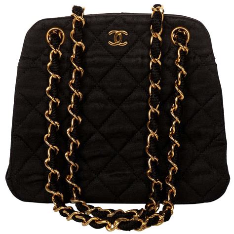 black chanel chain bag|small black quilted chanel bag.